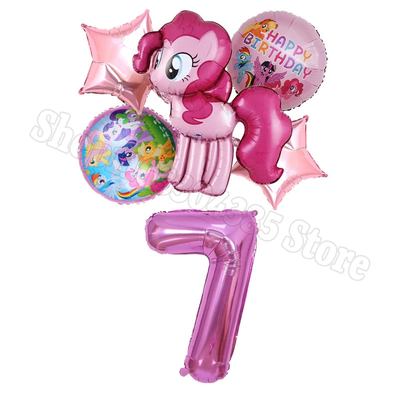 Ballons My Little Pony Chiffres 1-10 Licorne - Anniversaire Baby Shower Fête