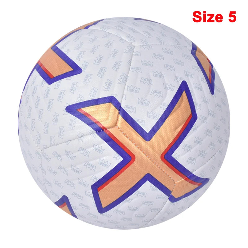 Ballon Football Taille 5 Standard PU Cousu Machine - Match Entraînement Outdoor