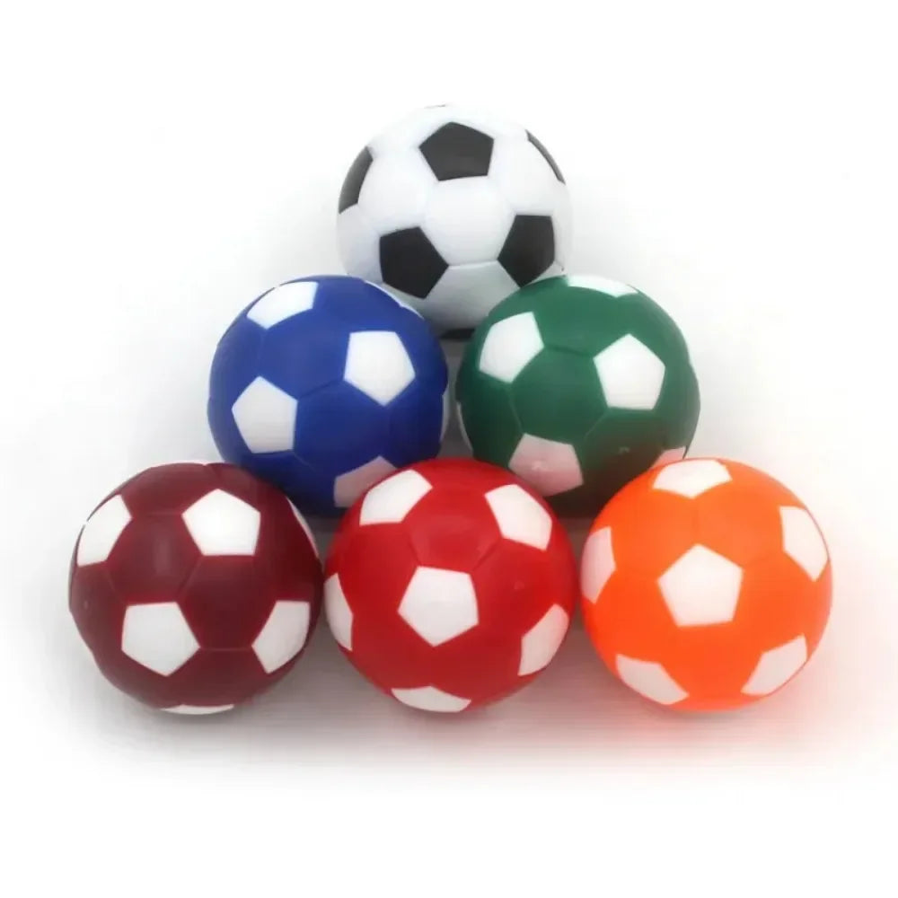 Mini Ballons Football Table 6pcs 32mm - Noir Blanc Baby-Foot Entraînement