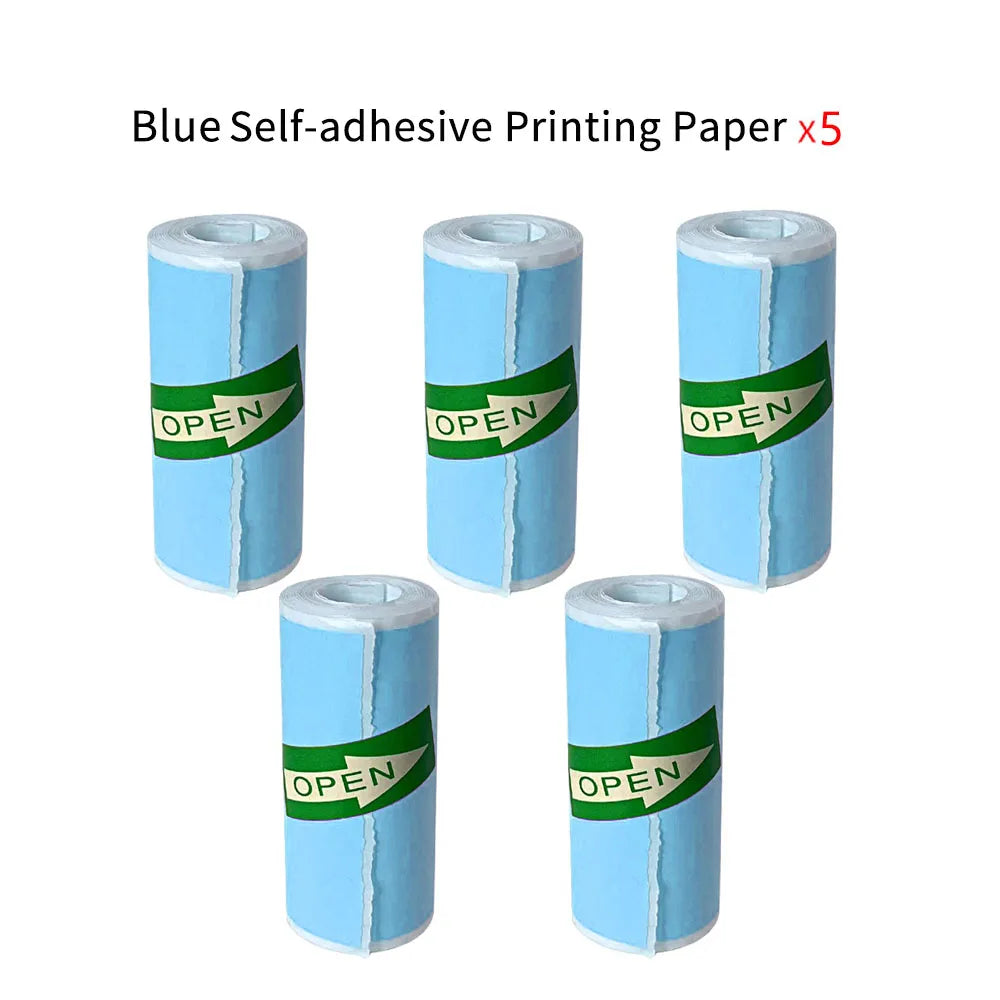 Papier Imprimante Thermique 57x25mm HD - Rouleau Autocollant Étiquettes Photos