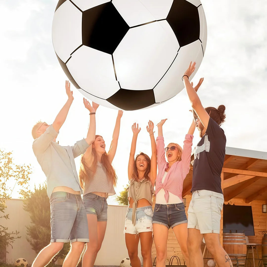 Ballon Football Gonflable Géant PVC Épais - Jeux Outdoor Plage École Sport