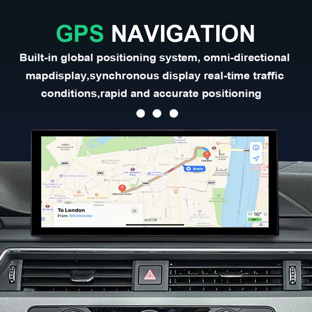 Radio Auto Android 14 Audi Q5 2009-2019 - QLED CarPlay GPS Navigation HD