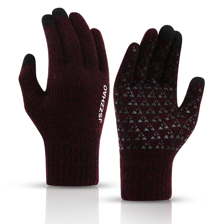 Gants Hiver Tactiles Homme Femme - Épais Antidérapants Gel Silicone Thermiques