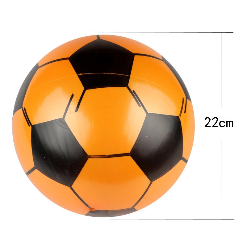 Ballon Football Enfants PVC Gonflable - Sport Match Élastique Couleur Aléatoire
