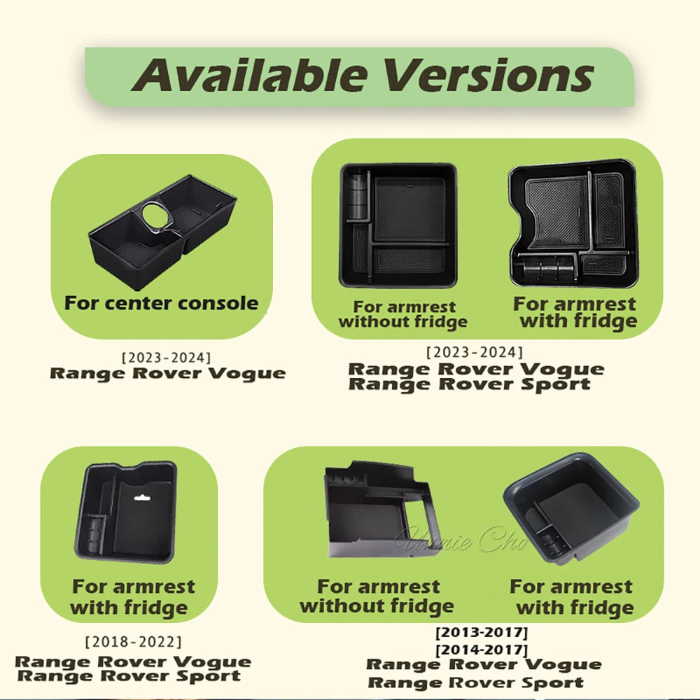 Boîte Rangement Range Rover 2013-2024 - Organisateur Accoudoir Console Centrale