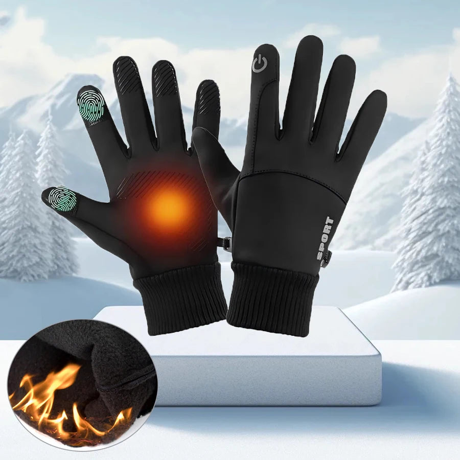 Gants Thermiques Tactiles Homme Femme - Antidérapants Coupe-Vent Cyclisme Randonnée