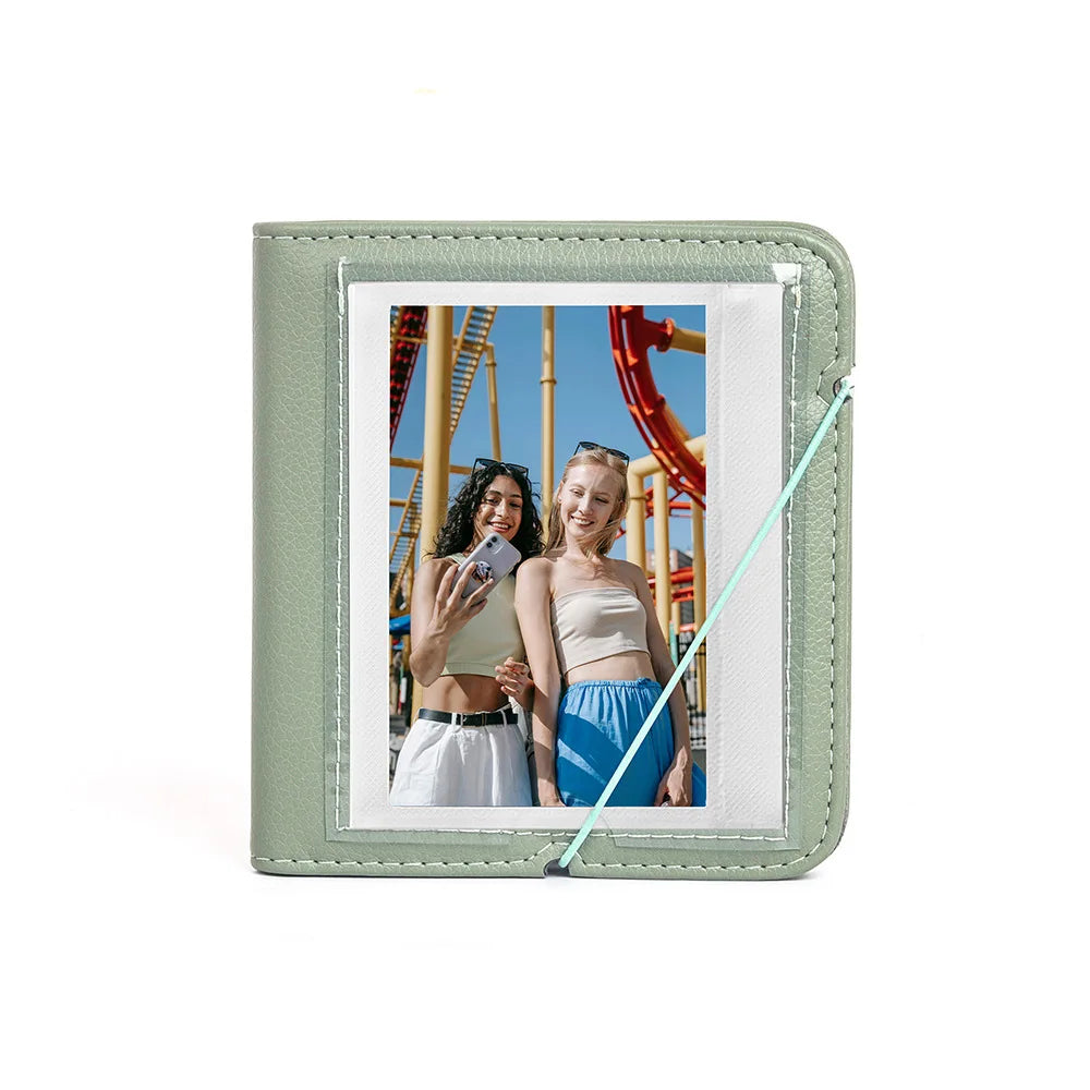 Album Photo Portable Cuir PU 28 Pochettes - Polaroid iType 600 SX70 Instax Wide