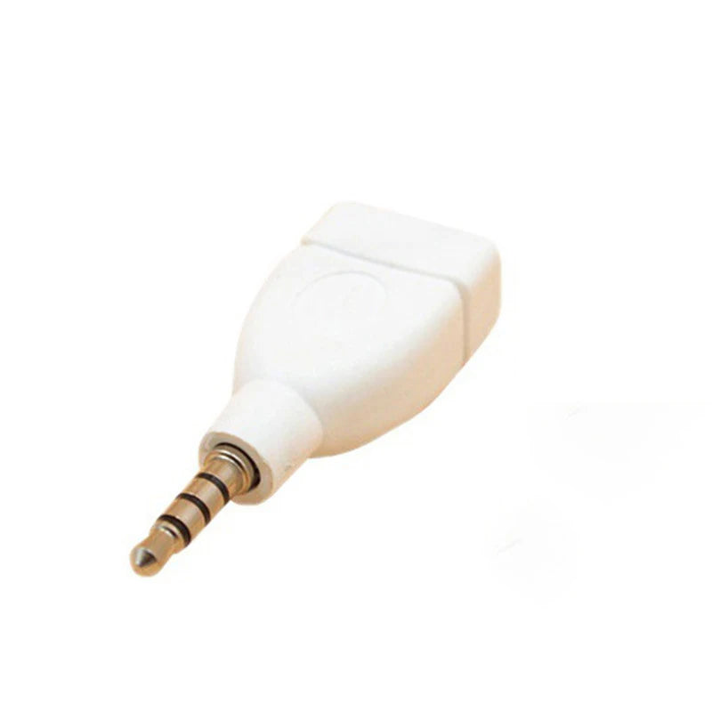 Adaptateur AUX vers USB Voiture 3.5mm Mâle - Convertisseur Audio Jack USB 2.0