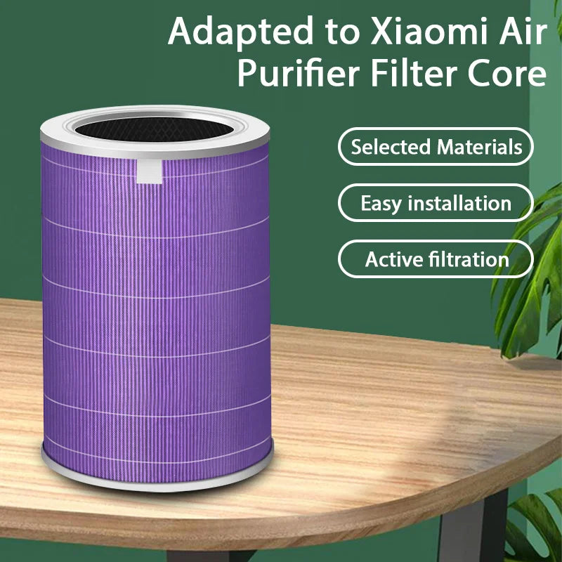 Filtre HEPA Xiaomi Air Purifier Pro/1/2/3/2H/2C/2S/3H/3C - Carbone Actif Anti-Bactéries