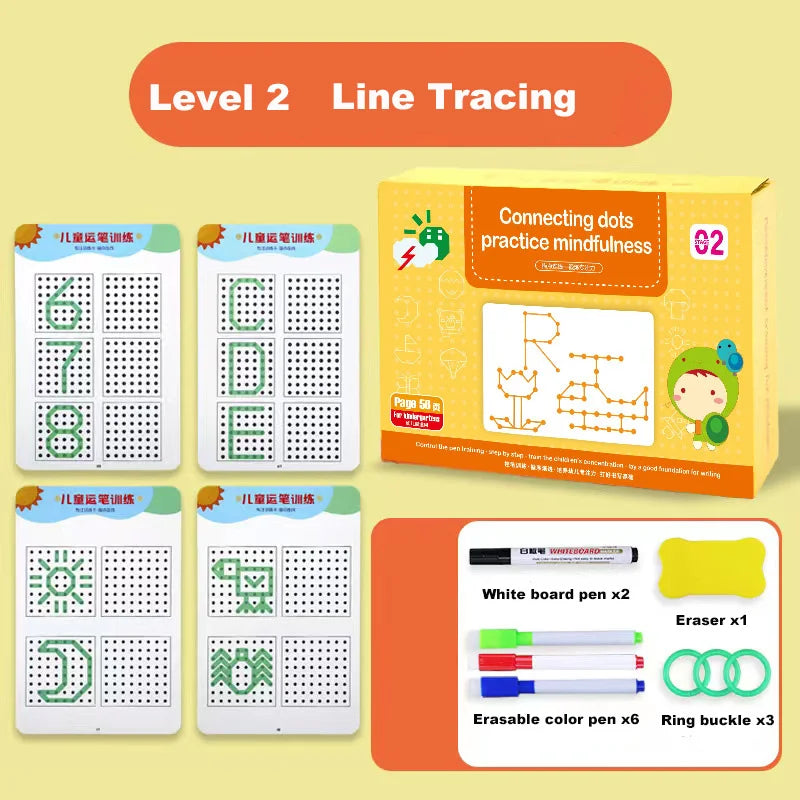 Tablette Dessin Montessori Math - Jeu Éducatif Contrôle Stylo Enfants