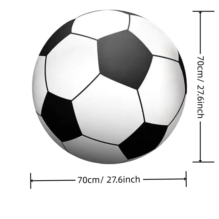 Ballon Football Gonflable Géant PVC Épais - Jeux Outdoor Plage École Sport