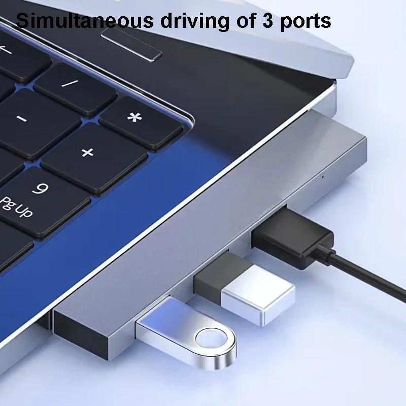 Hub USB-C 3.0 Type-C 4 Ports Splitter OTG - Adaptateur MacBook Xiaomi Lenovo