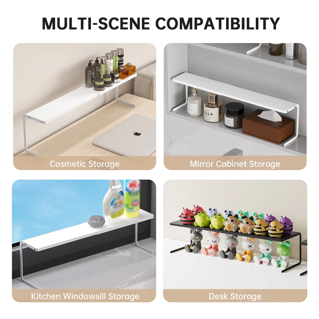 Rangement Miroir Salle de Bain Suspendu - Panier Organisateur Cosmétiques