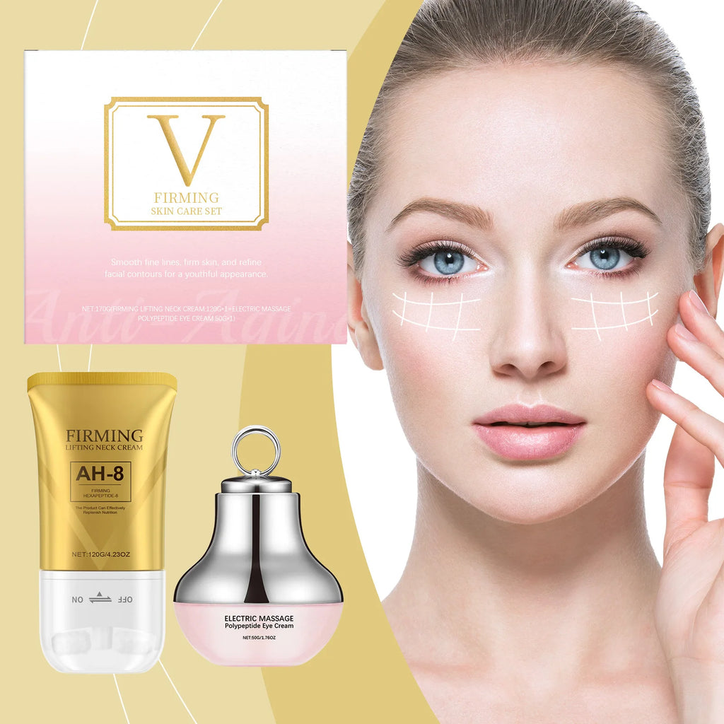 Crème Raffermissante Cou AH-8 - Anti-Âge Polypeptide Massage Électrique