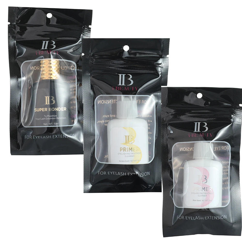 I Beauty Primer Super Bonder - Agent Fixateur Extension Cils Nettoyant Parfum Banane Rose