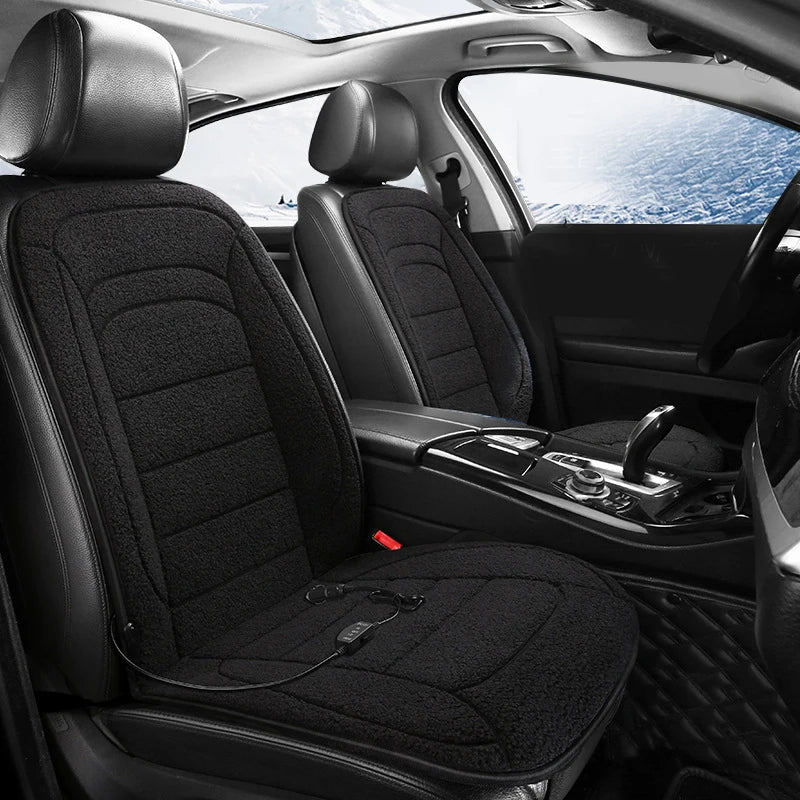 Coussin Chauffant Voiture 12V Universel - Housse Siège Avant/Arrière Hiver