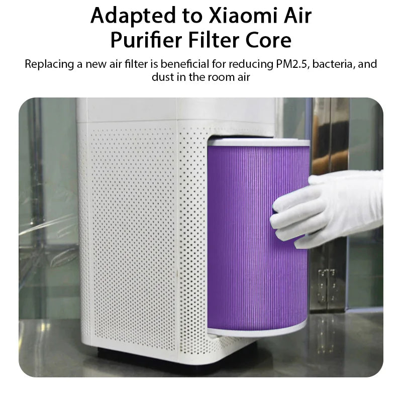Filtre HEPA Xiaomi Air Purifier Pro/1/2/3/2H/2C/2S/3H/3C - Carbone Actif Anti-Bactéries