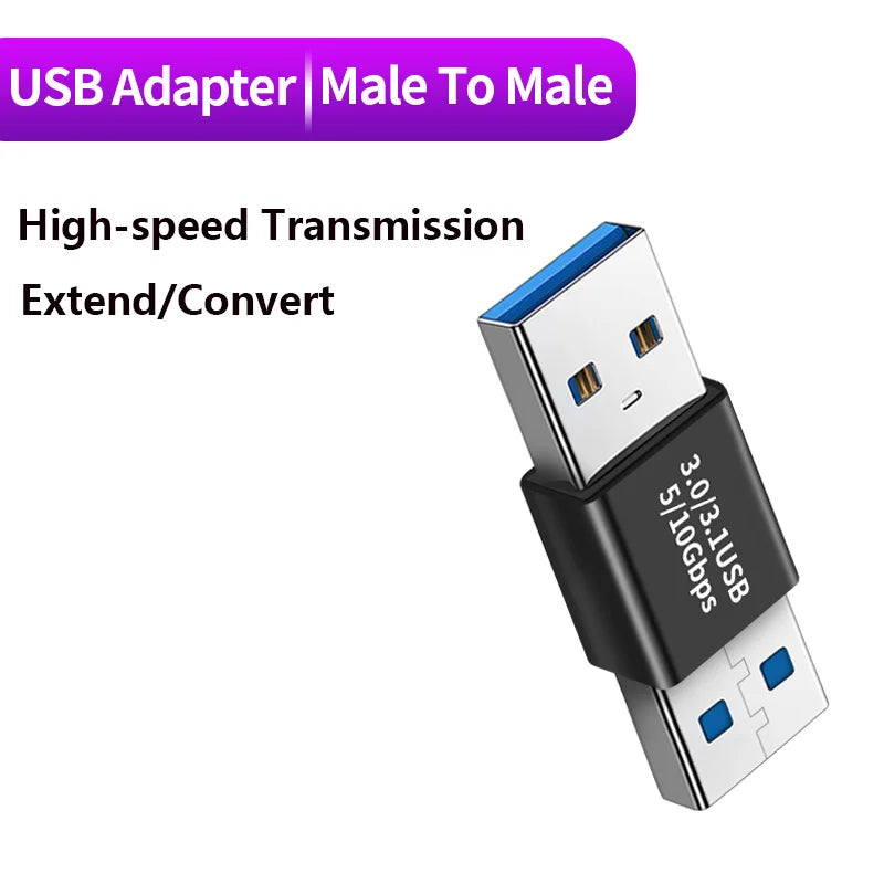 Adaptateur USB 3.0 Mâle-Femelle 5Gbps - Connecteur Extension SSD HDD Gen1