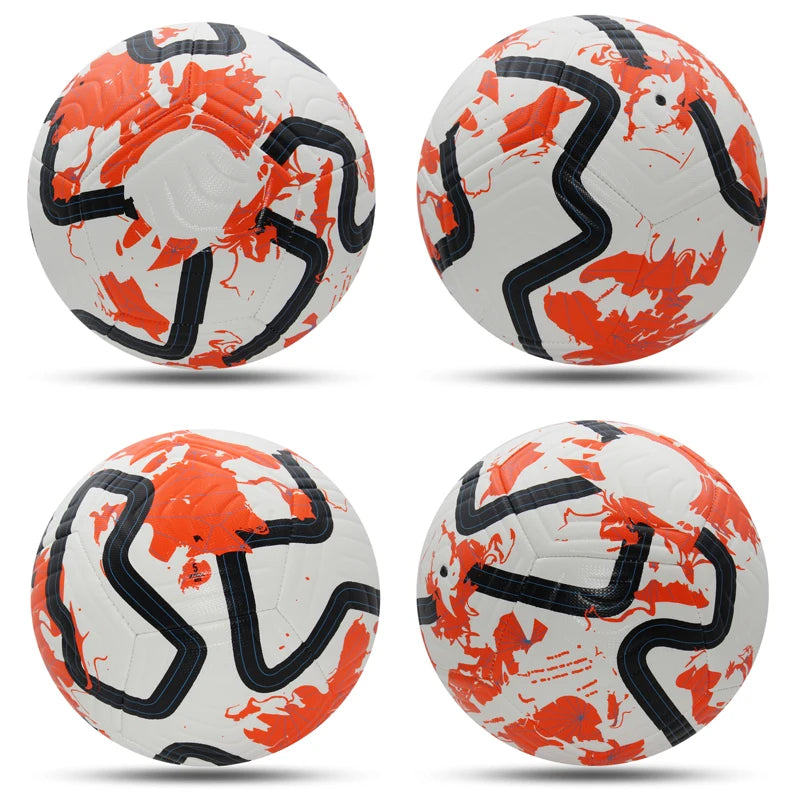 Ballon Football Taille 5 Standard PU Cousu Machine - Match Entraînement Outdoor