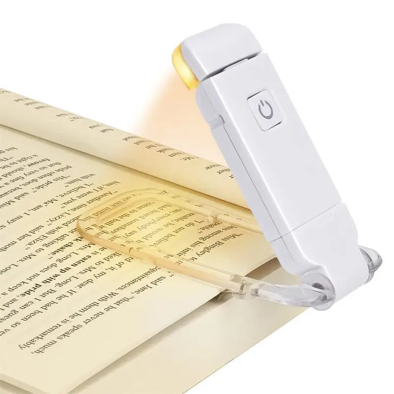 Lampe Lecture LED USB Rechargeable Clip - Protection Yeux Marque-Page Portable