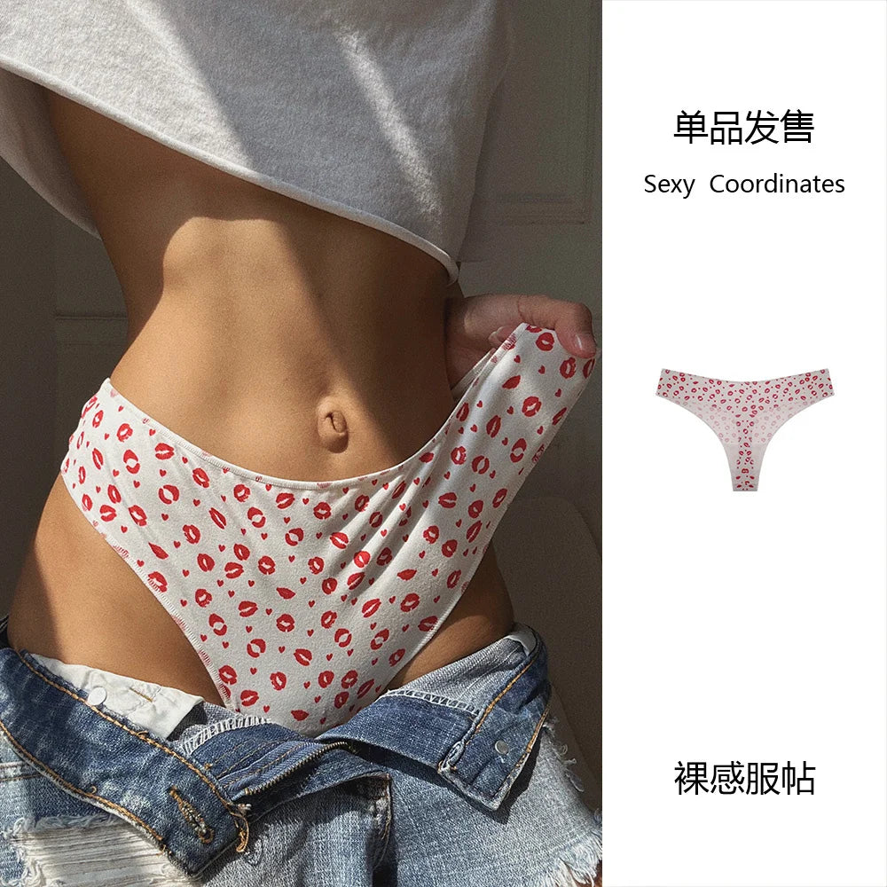 Culottes Bikini Coton Imprimé Floral - Taille Basse Respirantes Sport