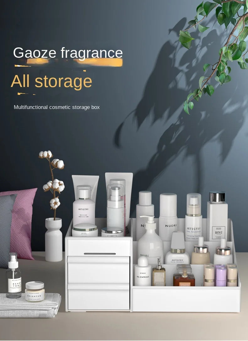 Boîte Rangement Cosmétiques Tiroirs Gain Espace - Organisateur Soins Desktop Dortoir