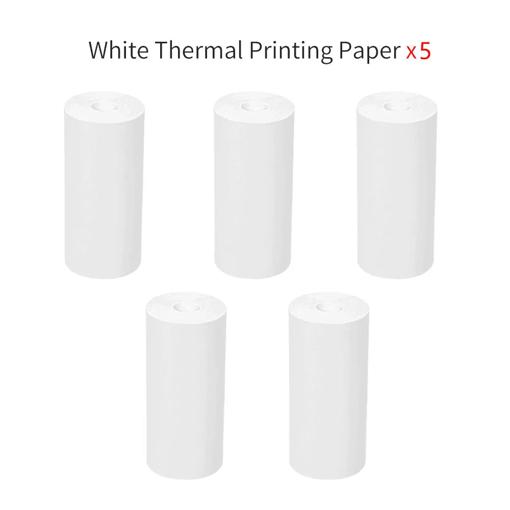 Papier Imprimante Thermique 57x25mm HD - Rouleau Autocollant Étiquettes Photos