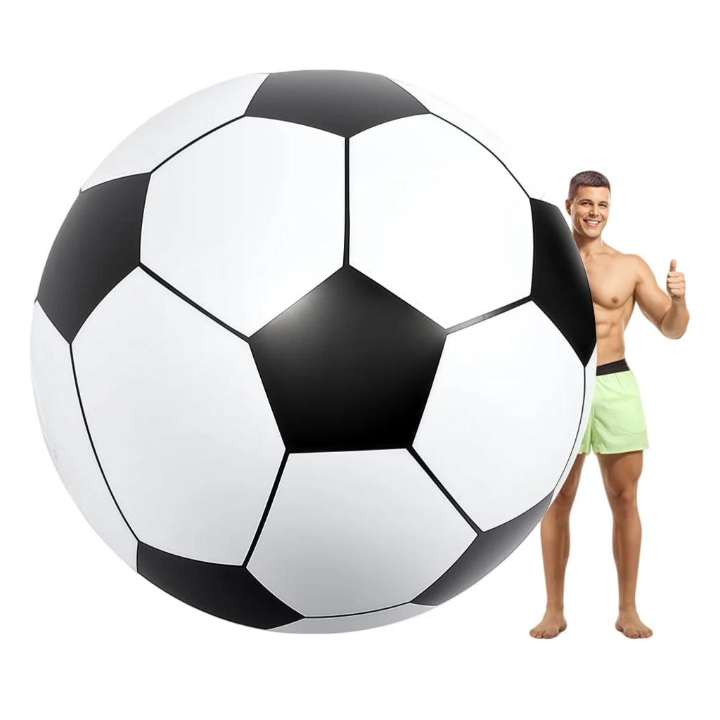 Ballon Football Gonflable Géant PVC Épais - Jeux Outdoor Plage École Sport