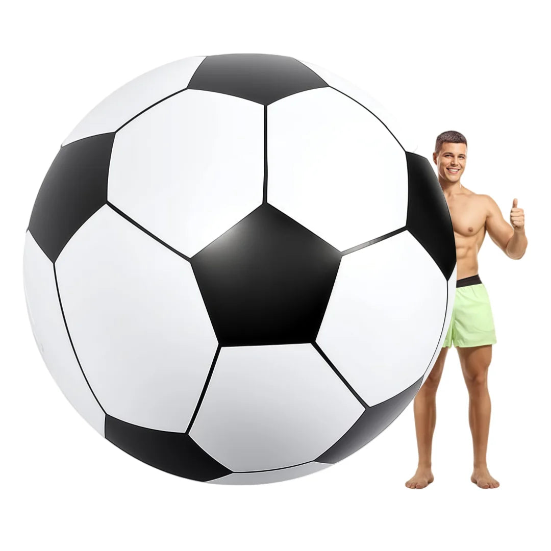 Ballon Football Gonflable Géant PVC Épais - Jeux Outdoor Plage École Sport