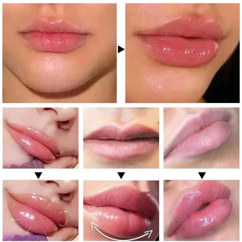 Gloss Repulpant Lèvres Instantané - Sérum Réducteur Ridules Hydratant Longue Durée
