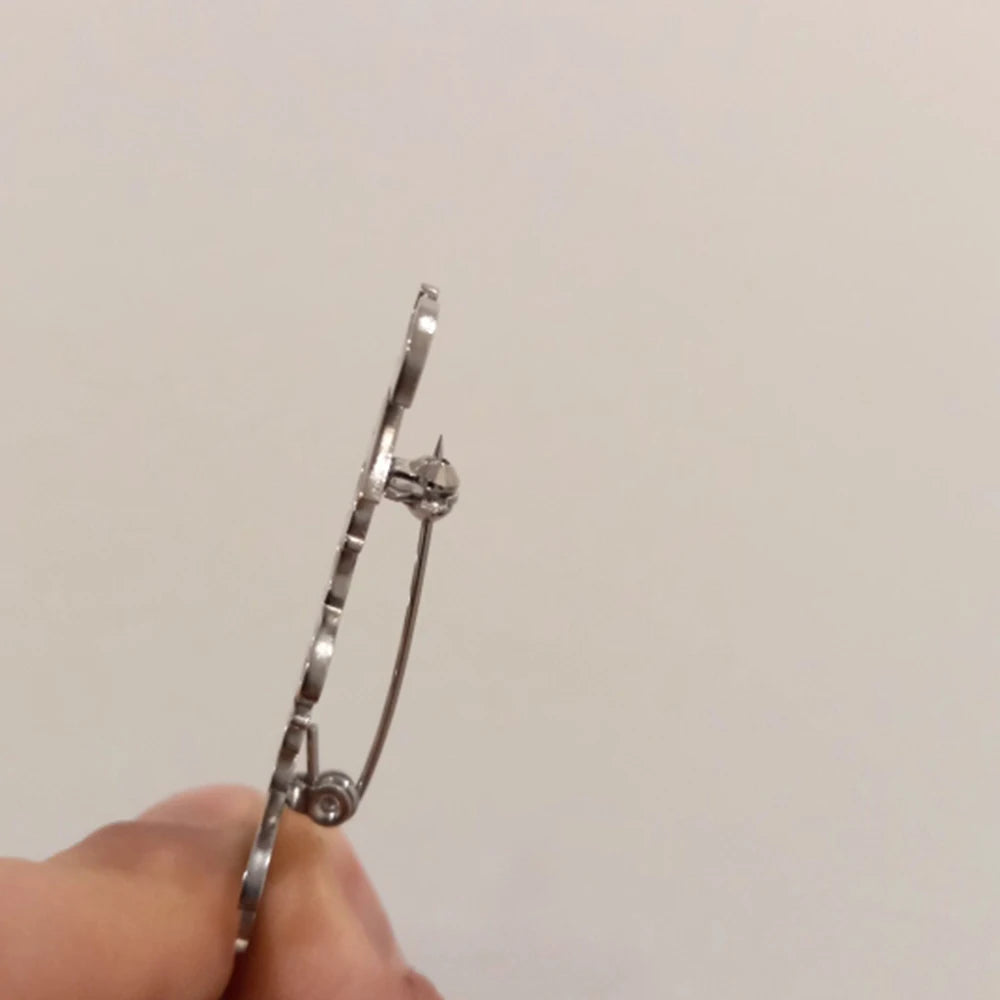 Broche Personnalisée Nom Acier Inoxydable - Badge Plaque Mariage Cadeau