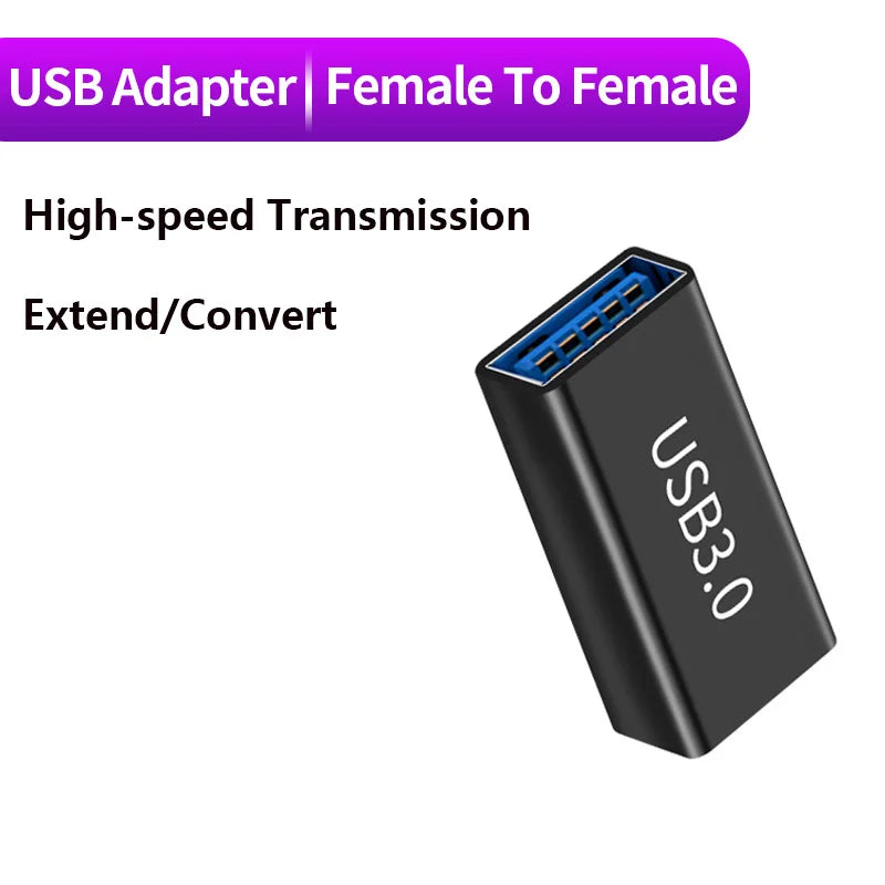 Adaptateur USB 3.0 Mâle-Femelle 5Gbps - Connecteur Extension SSD HDD Gen1