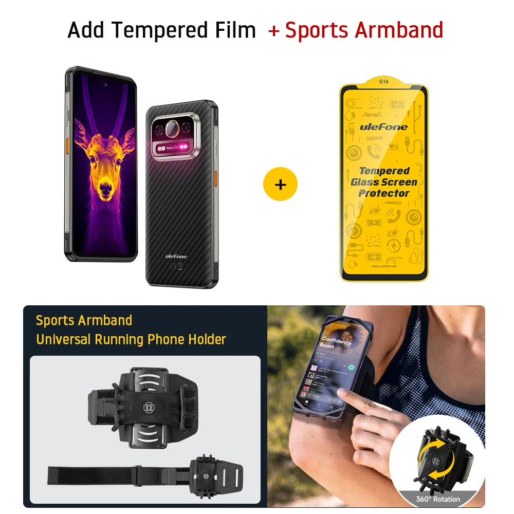 Smartphone Ulefone Armor 25T Pro 5G - Rugged Android 15 Charge 30W Sans Fil