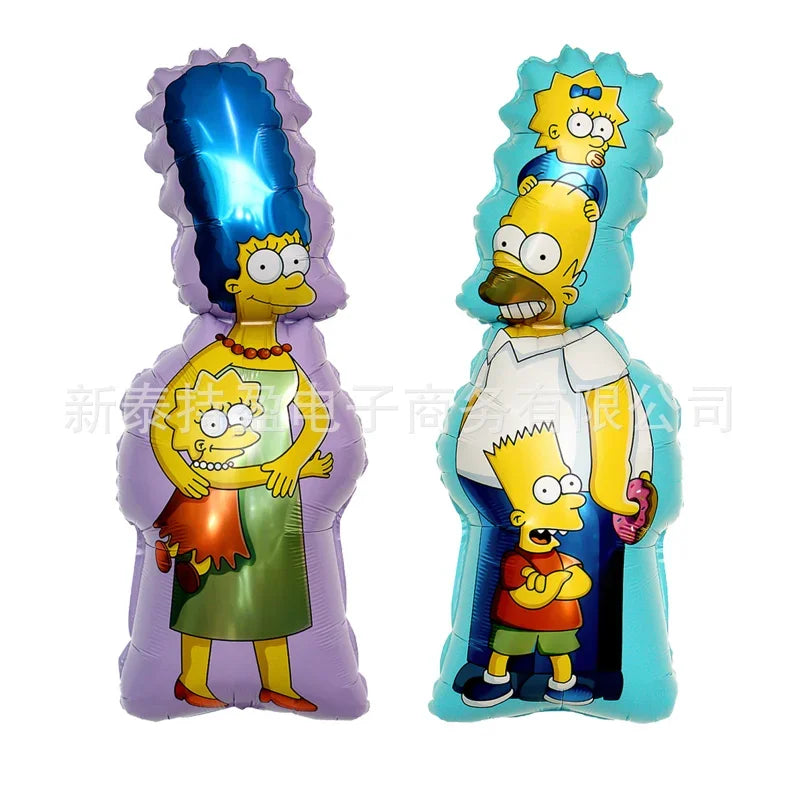 Ballons Simpsons Fête Anniversaire Enfants - Latex Foil Décoration Maison