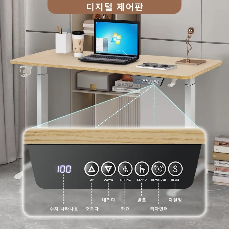 Bureau Électrique Vertical Réglable Hauteur - Poste Travail Intégré Levage