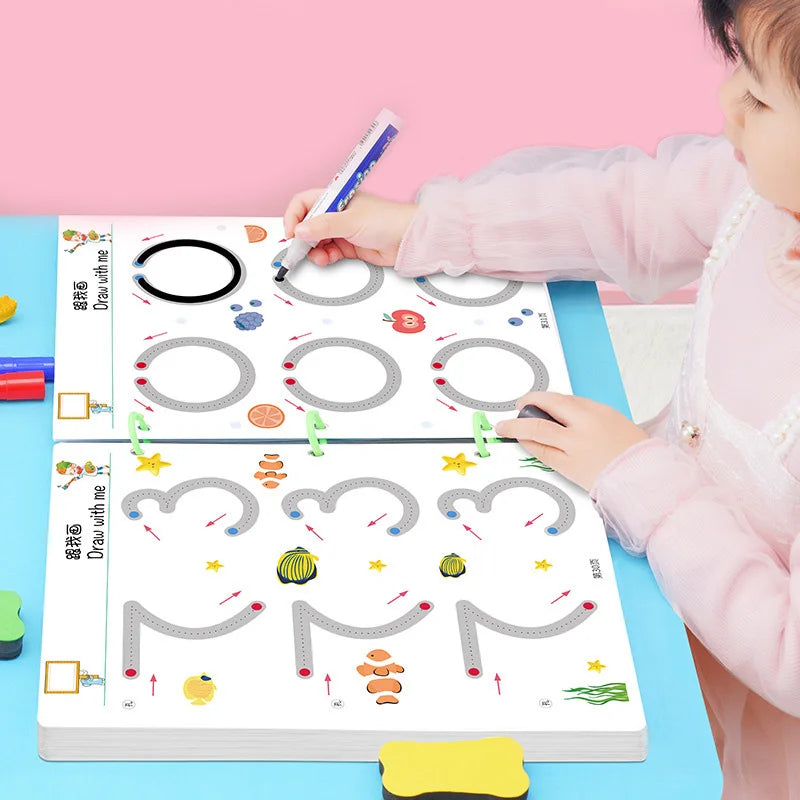 Tablette Dessin Montessori Math - Jeu Éducatif Contrôle Stylo Enfants