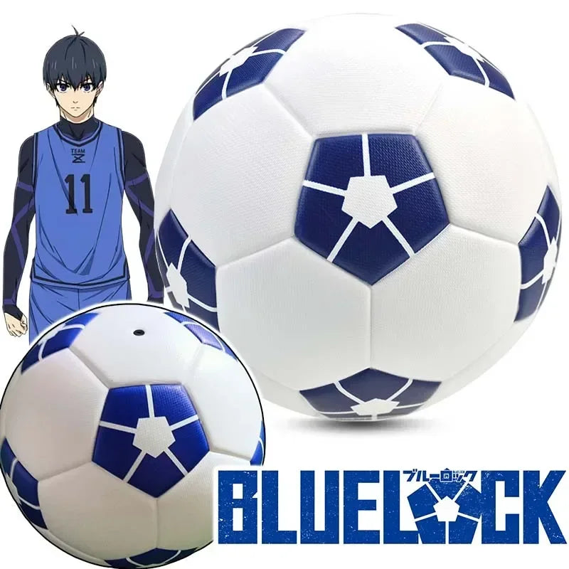 Ballon Football BLUE LOCK Isagi Yoichi Taille 5 - PU Sans Couture Anime Entraînement