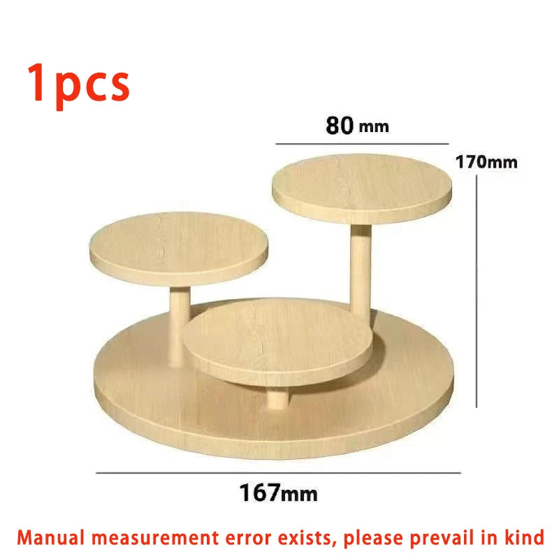 Wooden Standing Shelves Stacked Display Shelves Jewellery Eyeglasses File Organiser For Jewellery Succulents Home Decoration