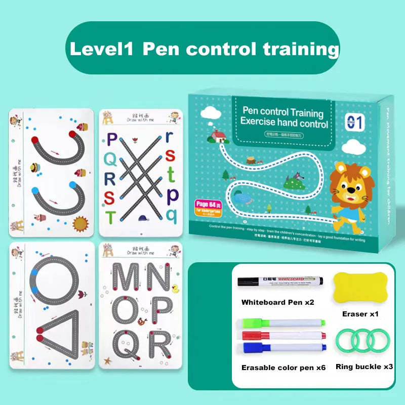 Tablette Dessin Montessori Math - Jeu Éducatif Contrôle Stylo Enfants