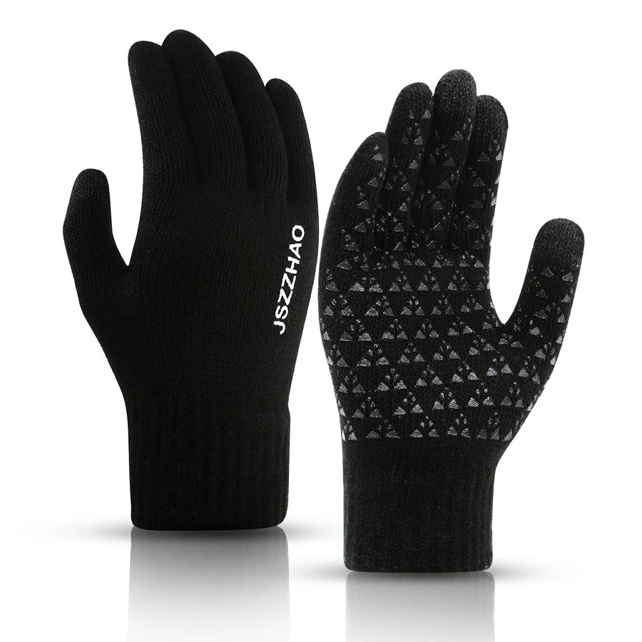 Gants Hiver Tactiles Homme Femme - Épais Antidérapants Gel Silicone Thermiques