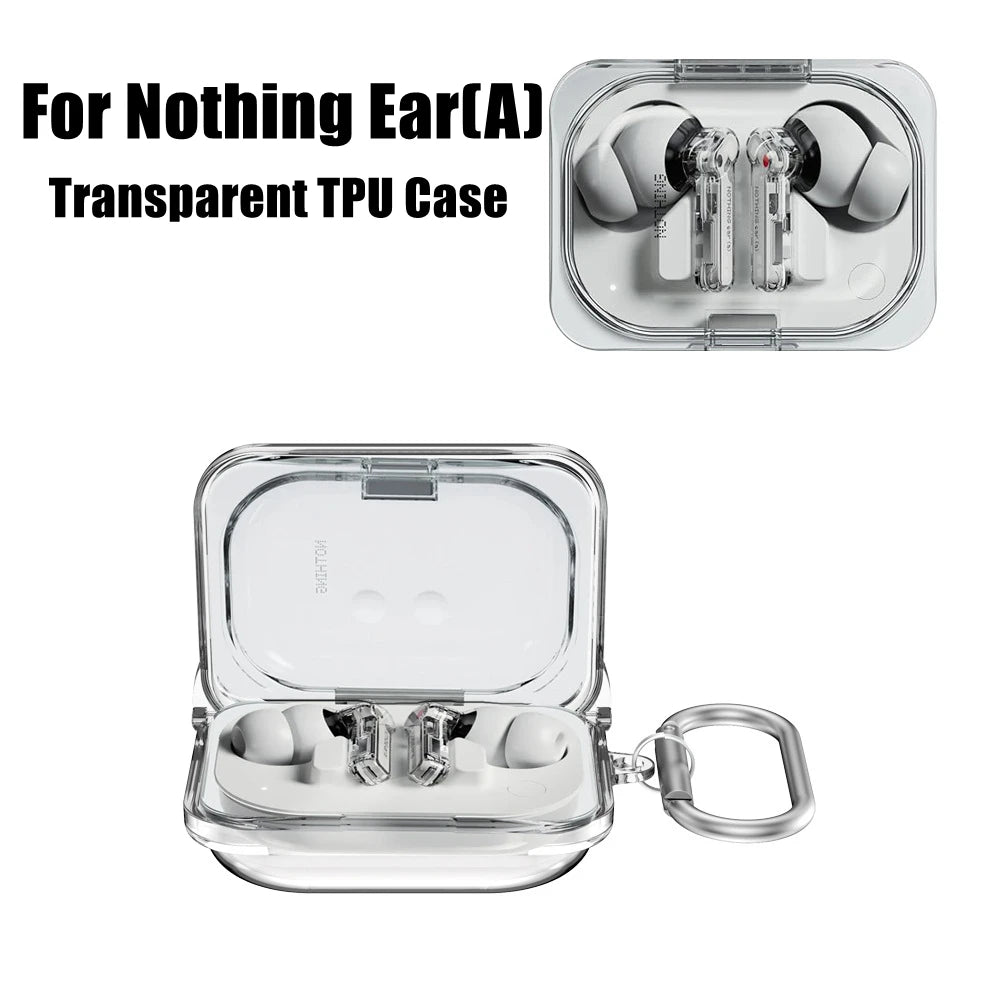 Étui de Protection TPU pour Nothing Ear(A) - Anti-Rayures avec Crochet/  Headphone Protector Case with Hook Shell for Nothing Ear(A)