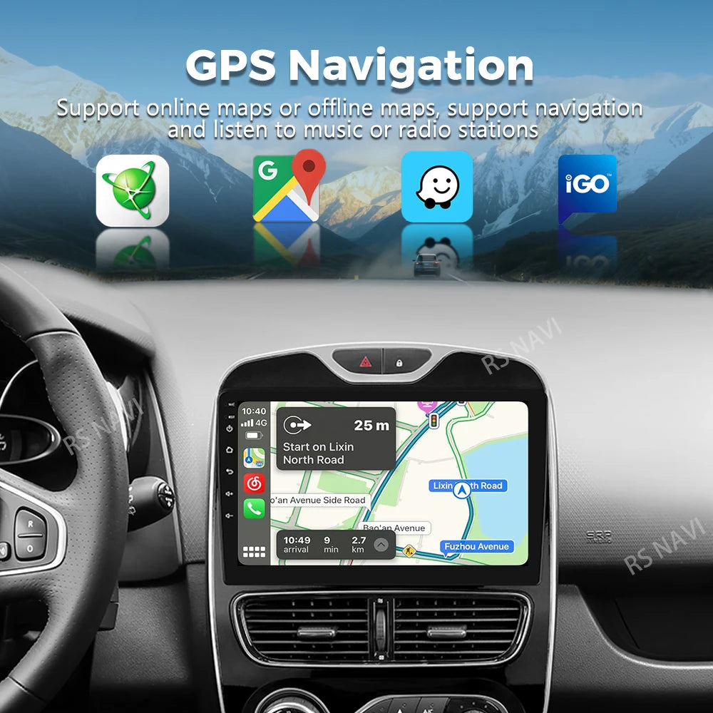 Radio Auto Android 15 Renault Clio 4 BH98 KH98 2016-2019 - 2K QLED CarPlay GPS