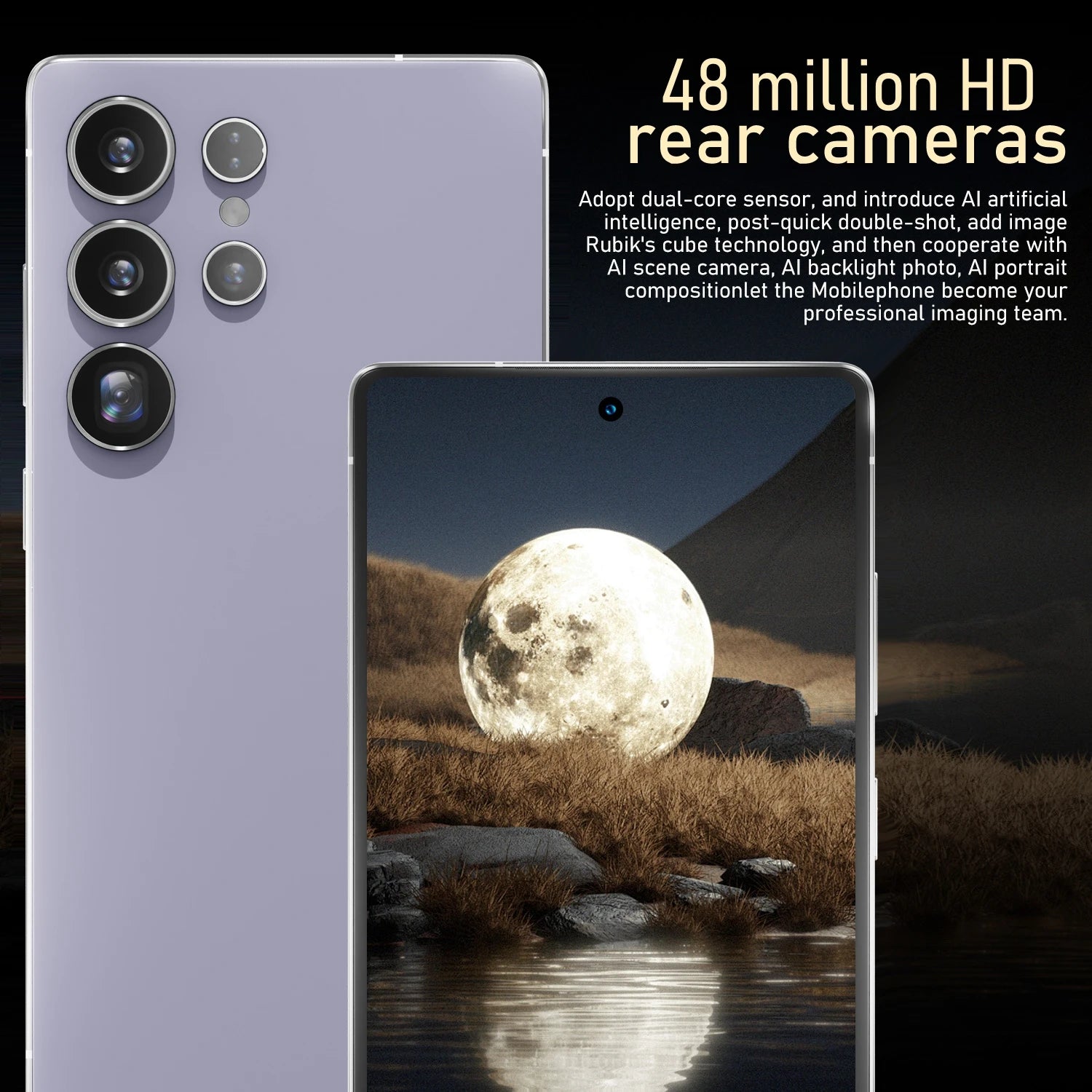 Smartphone S25 Ultra Android - Écran 6.8" 12GB+512GB Dual SIM 48MP