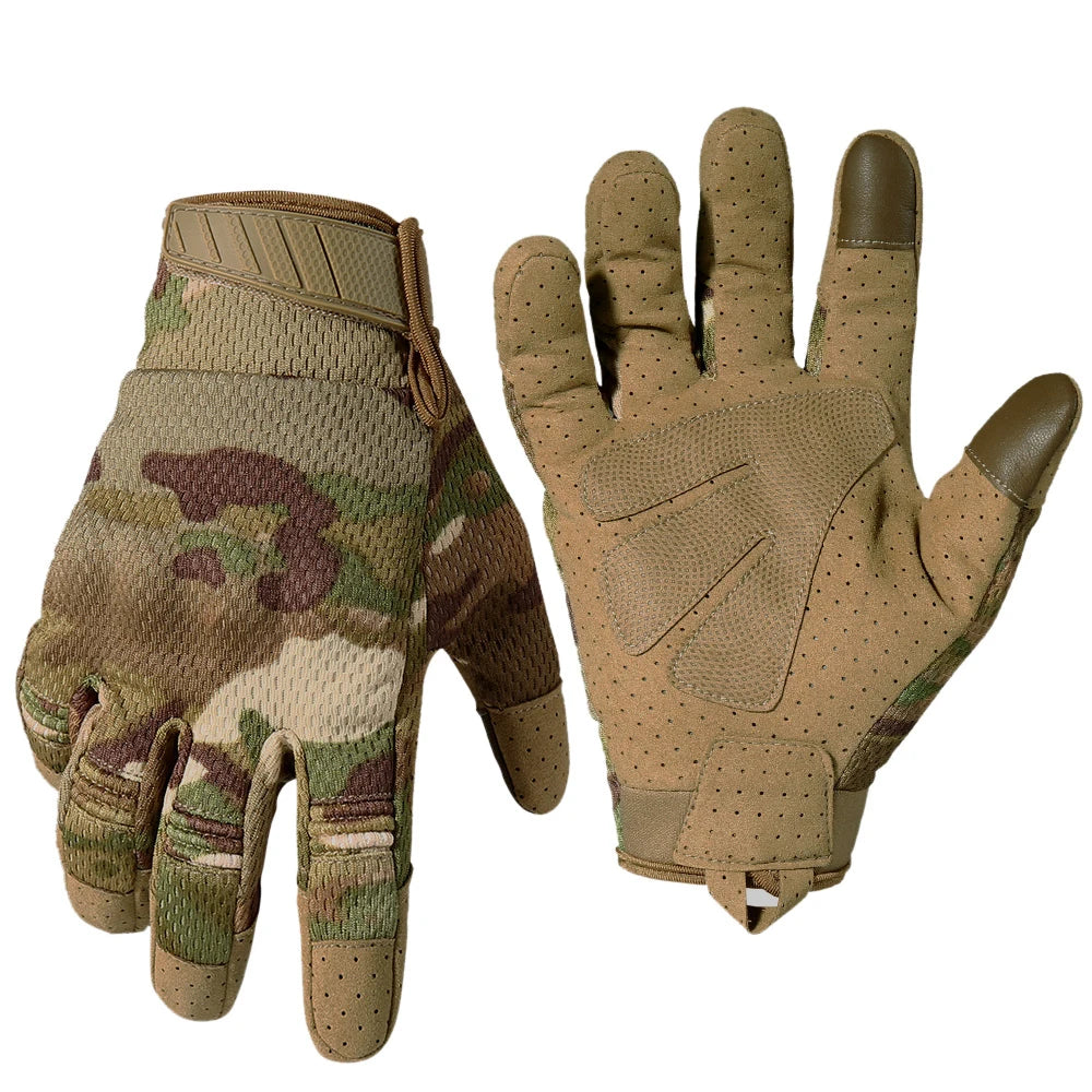 Gants Tactiques Camouflage Écran Tactile - Chasse Tir Sport Vélo Antidérapant