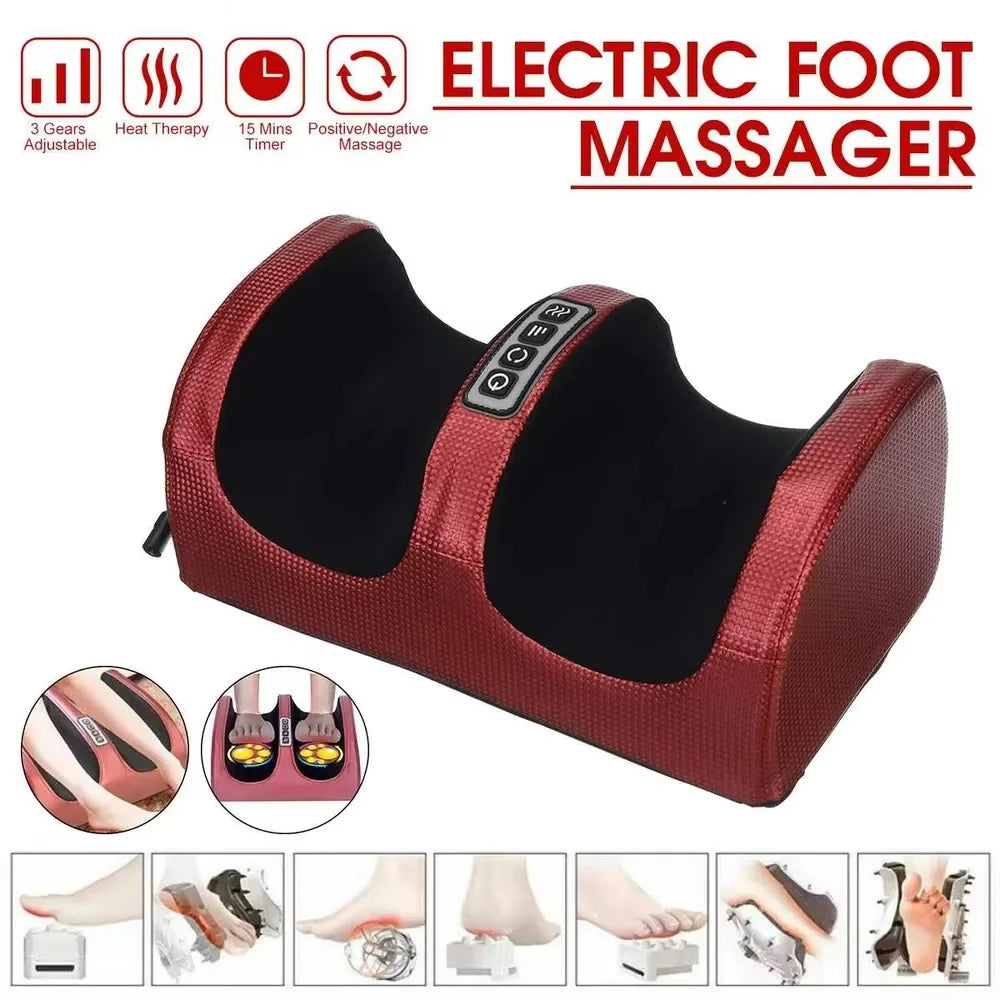 Masseur Pieds Électrique Chauffant - Thérapie Shiatsu Compression Relaxation