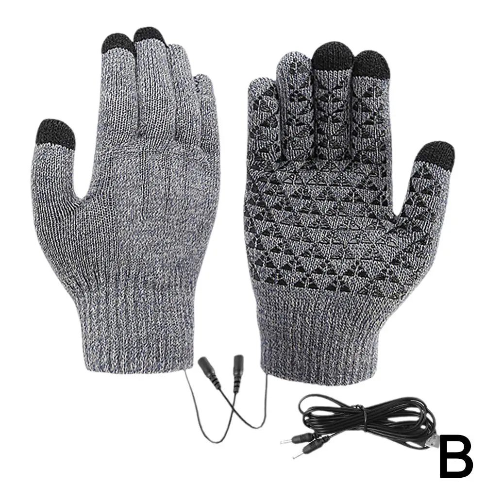 Gants Chauffants USB Hiver Écran Tactile - Thermiques Coupe-Vent Moto Vélo