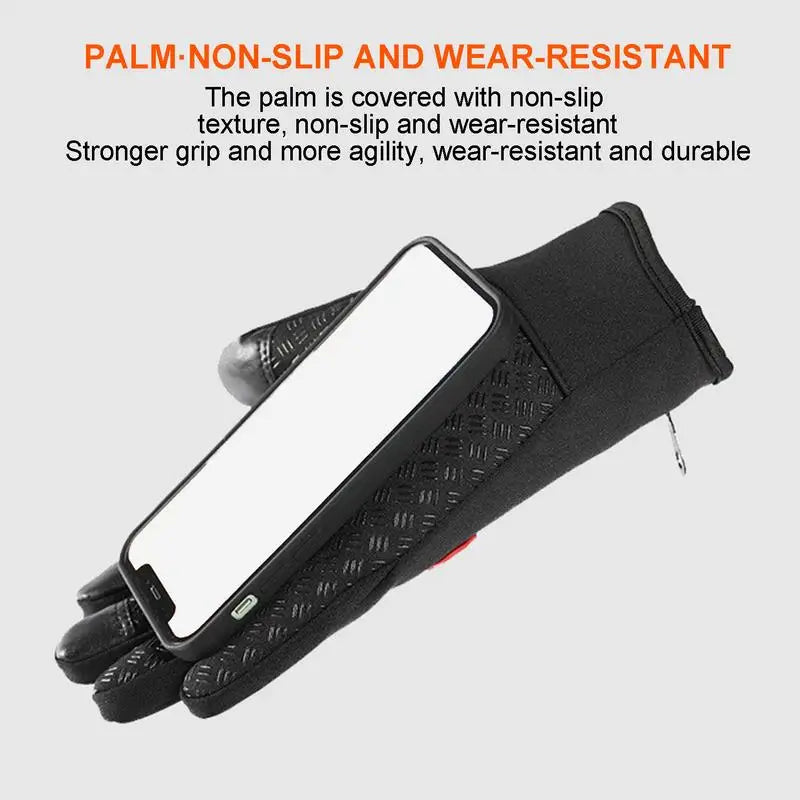 Gants Chauffants USB Rechargeables - Tactiles Coupe-Vent Mitaines Portables