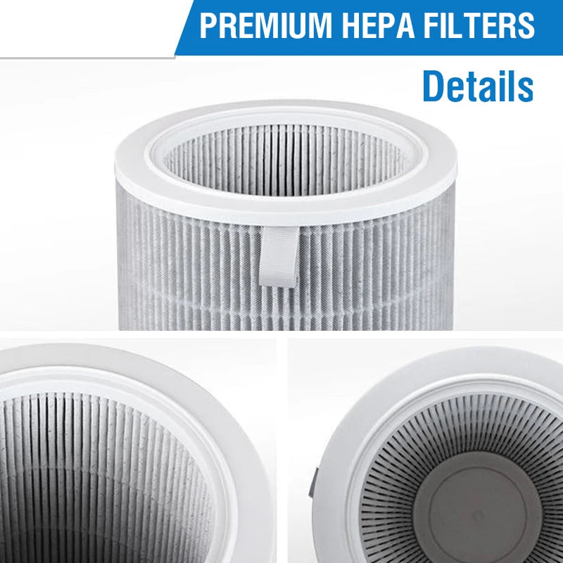 Filtre HEPA Xiaomi Air Purifier 1/2/2S/2C/3/3C/3H Pro - Carbone Actif Premium