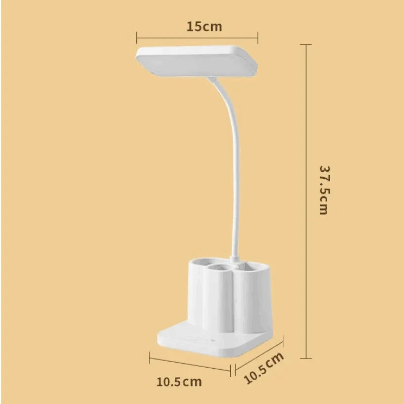Lampe Bureau LED Protection Yeux USB Dortoir - Petite Lampe Chevet Étude