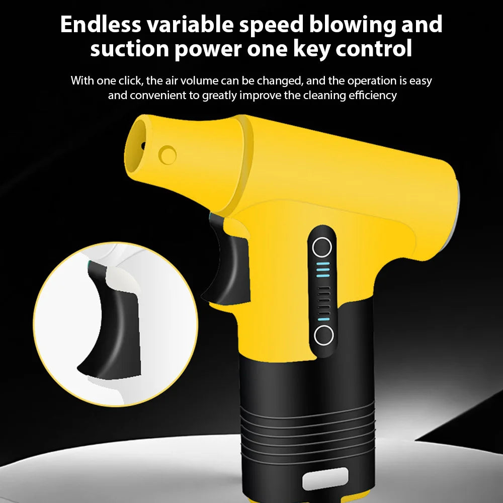 Dépoussiéreur Électrique 130000RPM - Mini Turbo Souffleur Aspirateur 2-en-1